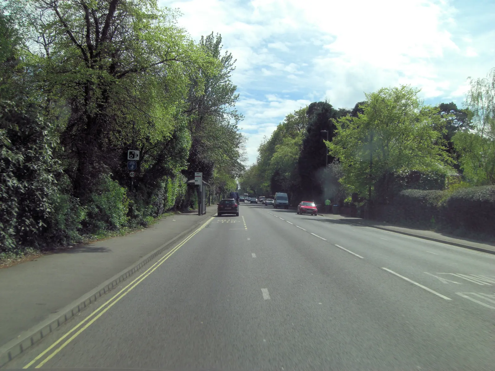Tree-lined Bassett Avenue in north Southampton